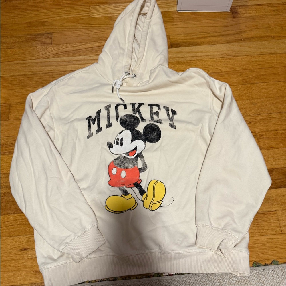 Mickey Mouse Cream Hoodie